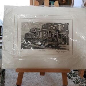 Vintage Art Print - Old Railway